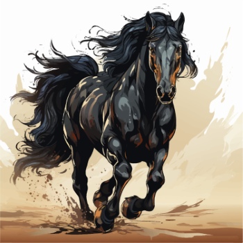 Horse Vector Art Illustrations #2, 28xAI