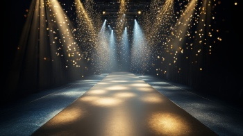 Empty Floodlit Catwalk for a Fashion Show 23xJPEG, 3xAI