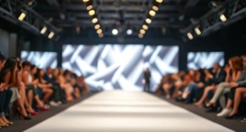 Empty Floodlit Catwalk for a Fashion Show 23xJPEG, 3xAI