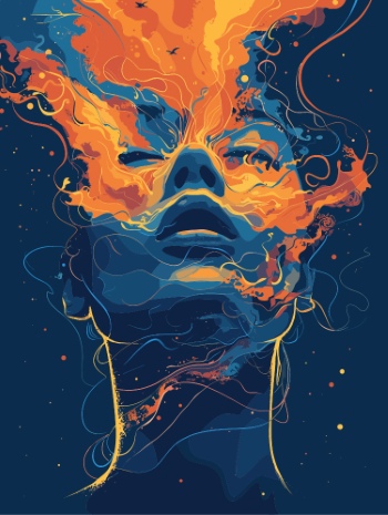 T-Shirt Design Fascinating Faces #5, 25xAI