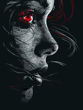 T-Shirt Design Fascinating Faces #5, 25xAI