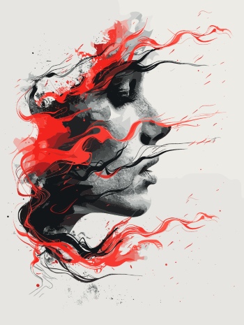 T-Shirt Design Fascinating Faces #5, 25xAI