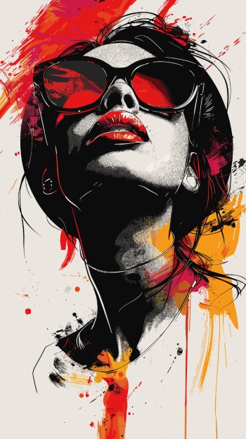 T-Shirt Design Fascinating Faces #5, 25xAI