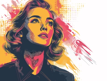 T-Shirt Design Fascinating Faces #6, 25xAI