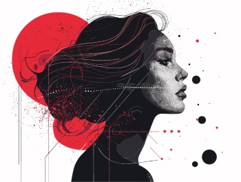 T-Shirt Design Fascinating Faces #6, 25xAI