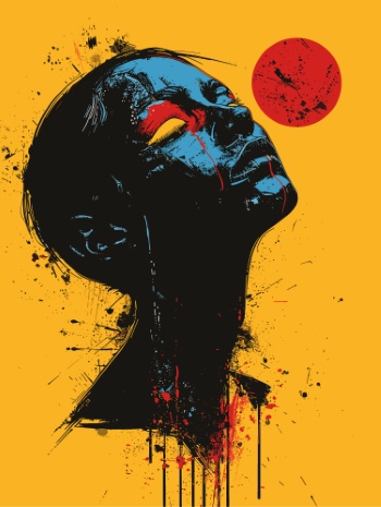 T-Shirt Design Fascinating Faces #6, 25xAI