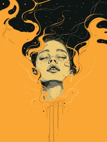 T-Shirt Design Fascinating Faces #6, 25xAI