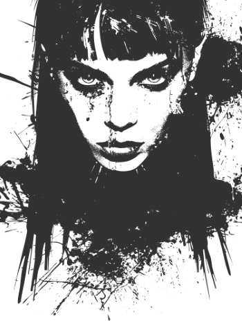 T-Shirt Design Fascinating Faces #6, 25xAI