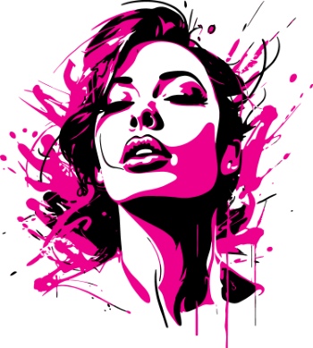 T-Shirt Design Fascinating Faces #6, 25xAI