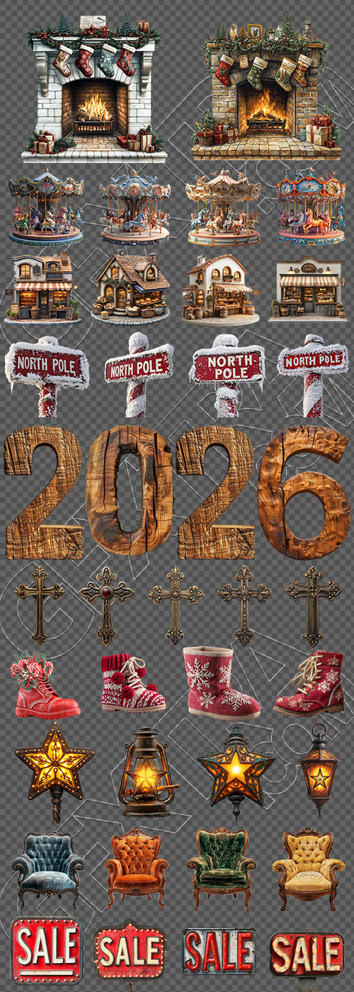 Vintage Objects #1, 20xPNG