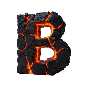 Lava Stone Letters 26xPNG
