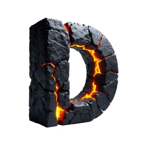 Lava Stone Letters 26xPNG