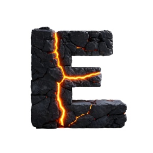 Lava Stone Letters 26xPNG