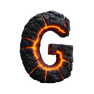Lava Stone Letters 26xPNG