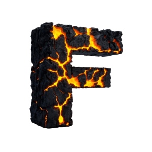 Lava Stone Letters 26xPNG