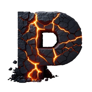 Lava Stone Letters 26xPNG