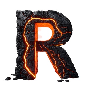 Lava Stone Letters 26xPNG