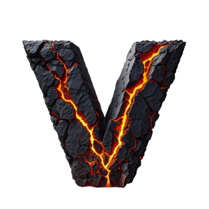 Lava Stone Letters 26xPNG