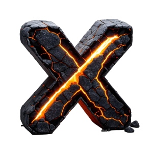 Lava Stone Letters 26xPNG