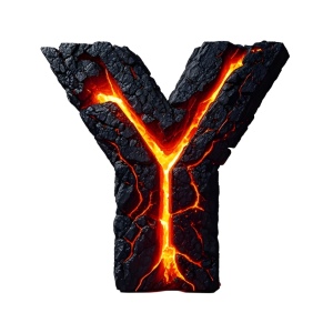 Lava Stone Letters 26xPNG