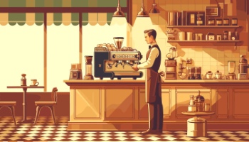 Restaurant, Cafe and Kitchen Illustrations 33xAI
