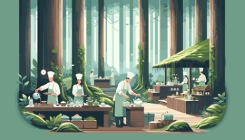 Restaurant, Cafe and Kitchen Illustrations 33xAI