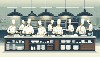 Restaurant, Cafe and Kitchen Illustrations 33xAI