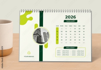 New Year 2026 Calendar Templates 29xINDT, 9xAIT