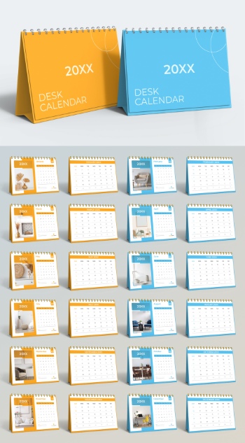 New Year 2026 Calendar Templates 29xINDT, 9xAIT