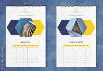 New Year 2026 Calendar Templates 29xINDT, 9xAIT