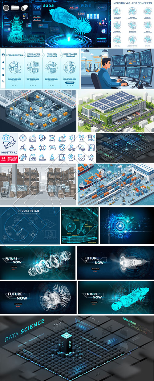 Industry 4.0 - Engineering & Cyber Technology 23xAI, 5xSVG