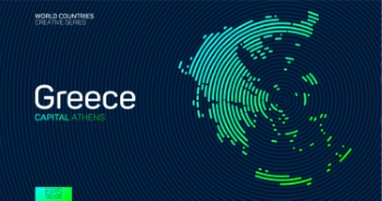 Abstract Maps of Countries with Circle Lines 47xAI Abstract Maps of Countries with Circle Lines 47xAI
