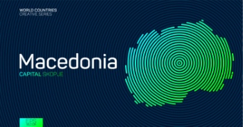 Abstract Maps of Countries with Circle Lines 47xAI Abstract Maps of Countries with Circle Lines 47xAI