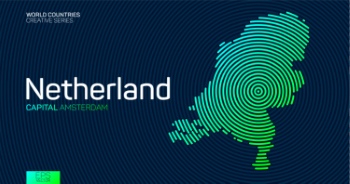 Abstract Maps of Countries with Circle Lines 47xAI Abstract Maps of Countries with Circle Lines 47xAI