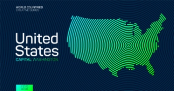 Abstract Maps of Countries with Circle Lines 47xAI Abstract Maps of Countries with Circle Lines 47xAI