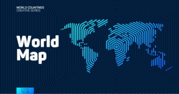 Abstract Maps of Countries with Hexagon Lines 63xAI Abstract Maps of Countries with Hexagon Lines 63xAI