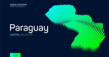 Abstract Isometric Maps of Counties with Circular Neon Lines 47xAI