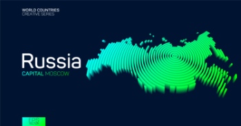 Abstract Isometric Maps of Counties with Circular Neon Lines 47xAI