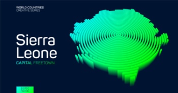 Abstract Isometric Maps of Counties with Circular Neon Lines 47xAI