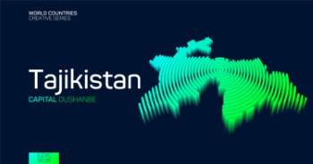 Abstract Isometric Maps of Counties with Circular Neon Lines 47xAI