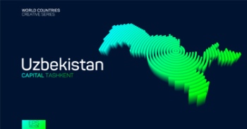 Abstract Isometric Maps of Counties with Circular Neon Lines 47xAI