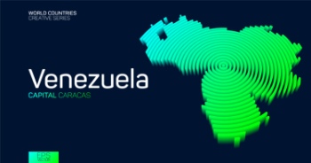 Abstract Isometric Maps of Counties with Circular Neon Lines 47xAI