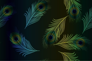 Peacock Patterns, Artworks & Backgrounds 34xAI