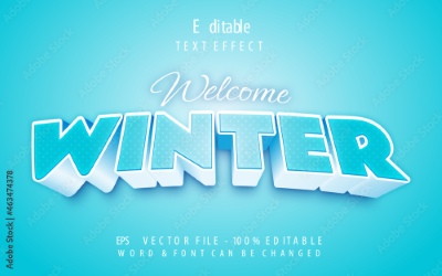 Winter, Ice & Snow Text Effects #1, 26xAI