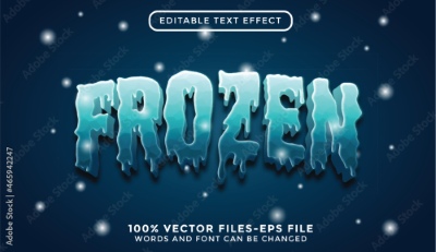Winter, Ice & Snow Text Effects #1, 26xAI