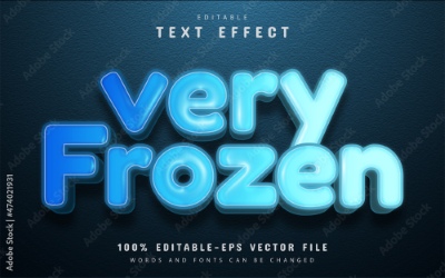 Winter, Ice & Snow Text Effects #1, 26xAI