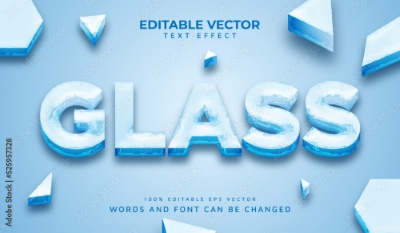 Winter, Ice & Snow Text Effects #1, 26xAI