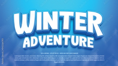 Winter, Ice & Snow Text Effects #1, 26xAI