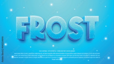 Winter, Ice & Snow Text Effects #1, 26xAI