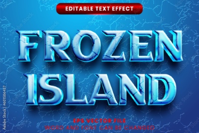 Winter, Ice & Snow Text Effects #2, 26xAI